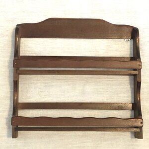 Wood Spice Rack – 2 Tier – Wall Mount or Freestanding – Vintage  10 in x 11 in